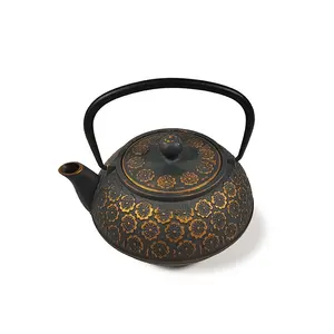 Decoration Antique Cast Iron Teapot Manufacture Modern Metal Cast Iron Tea Pots Kettles