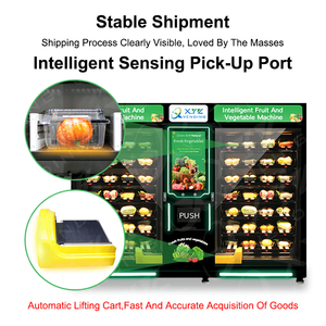 Máy bán hàng tự động làm mát hai ngăn lớn, màn hình cảm ứng tùy chỉnh XYZ, chuyên bán salad tươi, rau củ, trứng, bánh sandwich. - Product Image 4
