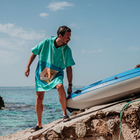 Serviette de plage à capuche en microfibre Free Design Serviette de bain Surf Poncho Serviette à langer pour adulte