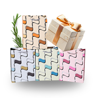 Caja de Regalo Navideña Hecha a Mano con Logotipo Personalizado, Papel de Arte, Impresión Offset en Algodón, Colores Personalizados, Tamaño Personalizado, Bolsa de Papel a Juego - Global