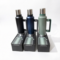 Nouvelle gourde isotherme sous vide en acier inoxydable 304 de grande capacité pour adultes, idéale pour le camping et la conservation de la chaleur