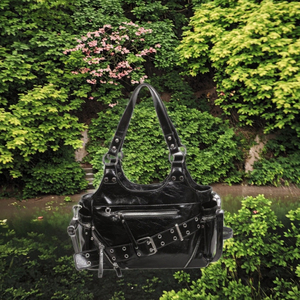 Bolso Tote de Nuevo Estilo, Bolso de Motocicleta de Cuero Suave Encerado, de Gran Capacidad, con una Sola Correa, Impermeable y Versátil - Product Image 2