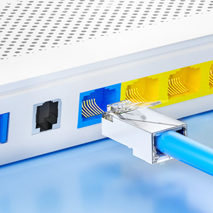 SAMZHE 10Pcs/Bag Shielding CAT6 8P8C Pass Through <strong>RJ45</strong> <strong>Connector</strong> 3u" Cat6 Ethernet Cable Copper Shell Modular Plug Hole 1.10mm - Product Image 6