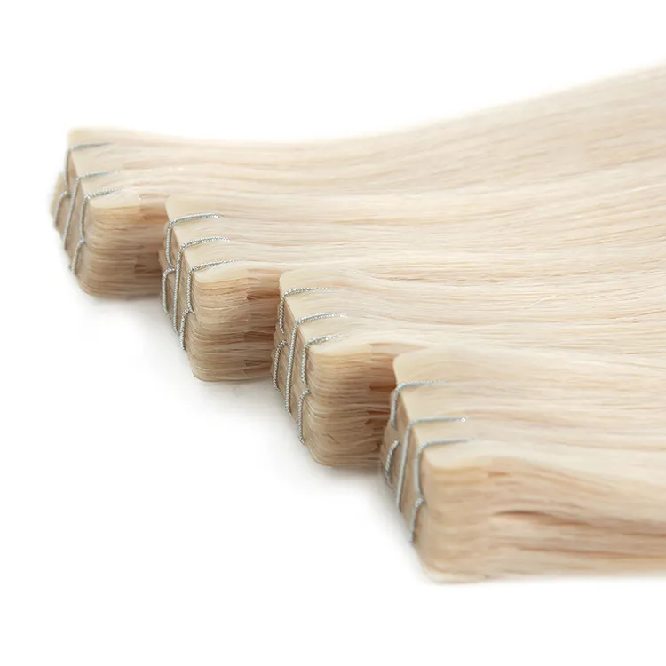 Fábrica venda quente Fita Em Extensões De Cabelo Completo Cutícula Virgem Remy Cabelo Humano fita invisível na extensão do cabelo humano