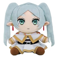 Nouvelle peluche Frieren, adorable poupée en peluche de dessin animé, taille 23 cm avec de grands yeux, personnalisable.