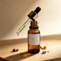 Venta al por Mayor de Botellas de Vidrio Ámbar con Gotero de 10ml, 20ml, 50ml y 100ml, con Tapa Dorada, Recargables, para Aceites Esenciales y Sueros, con Serigrafía