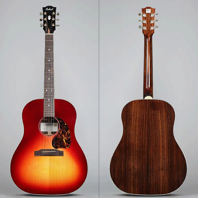 Gabriel Customshop กีต้าร์อะคูสติก,J45 Jumbo Adirondack Spruce ไม้สนอินเดียโรสวูด