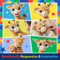 Cuteyeah Giraffe KI-Sprachgesteuerter Lernroboter Plüschtier Kindergeschenk Weiche Stoffpuppe EN71 Zertifiziert 2026 Neu Interaktiv