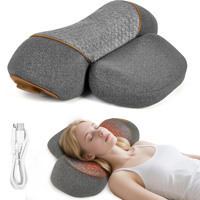 Oreiller ergonomique en mousse à mémoire de forme pour soulager les douleurs cervicales, du dos et des épaules