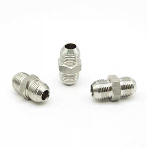 304 thép không gỉ 74 ° jic nam Flare x 1j ống thủy lực phù hợp, đôi cuối DIN 2353 chủ đề bên ngoài với con dấu hình cầu - Product Image 2