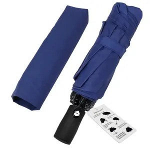 46英寸海军蓝色经典加强防雨防弹倒折叠伞