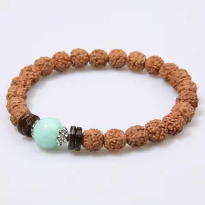 Risingmoon 6mm Energy Bohemian Ethnic Style Beaded King Kong Bodhi Mala Bracelet