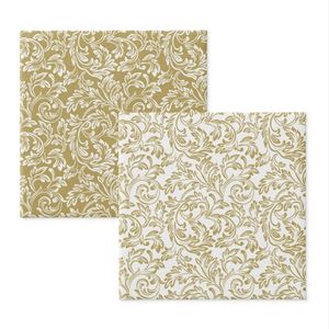 Novedad en servilletas de papel Airlaid impresas personalizadas desechables de 1 capa con sensación de <span class=keywords><strong>lino</strong></span> y <span class=keywords><strong>tela</strong></span> no tejida de China - Product Image 1