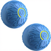 Petite balle en caoutchouc écologique pour chien avec lumières LED Jouet à mâcher pour chiots Lavable 1 heure de jeu Réduit l'ennui et le stress