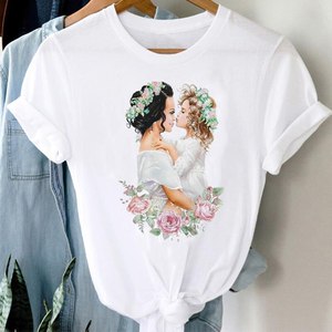 Camiseta Holgada <span class=keywords><strong>de</strong></span> Moda para Mujer, Tops Estampados con <span class=keywords><strong>la</strong></span> Frase 'Momlife', <span class=keywords><strong>Camisetas</strong></span> Personalizadas Lindas, Regalo para el Día <span class=keywords><strong>de</strong></span> <span class=keywords><strong>la</strong></span> <span class=keywords><strong>Madre</strong></span>, Camiseta Hermosa y Moderna - Product Image 1