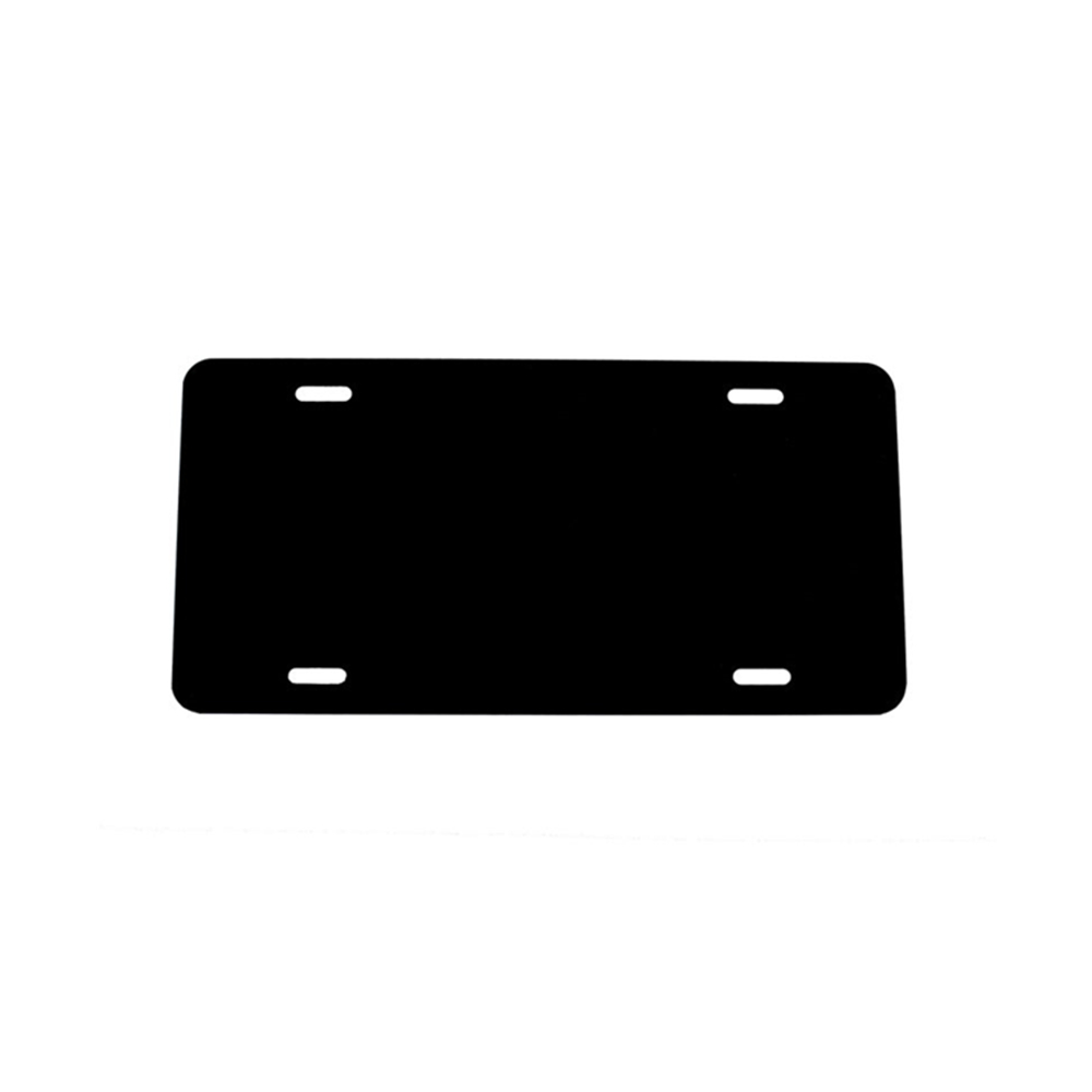 Gloss Black License Plates at 12"X6"X0.65mm