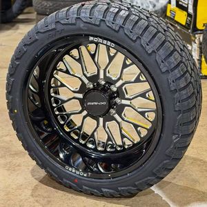 Jantes forgées noires FANXI 8x6.5 8 trous avec capuchons flottants 22x12 24x14 26x14 26x16 6x5.5 6x135 8x170 8x180 pour Dodge Ram 2500 <span class=keywords><strong>3500</strong></span> - Product Image 5