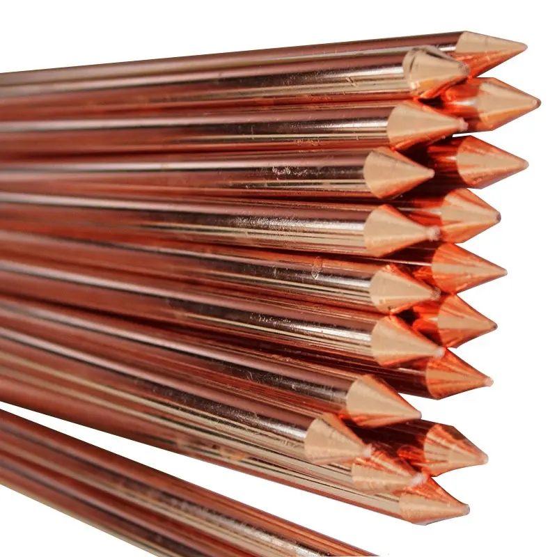 HUA DIAN 2020 EARTHING ROD SET COPPER-BONDED GROUND ROD 14MM*1500MM CADWEL THREAD COPPER PLATED STEEL GROUND ROD - 5/8" x 8'