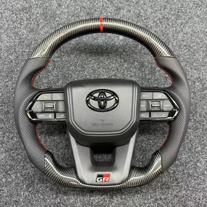 Volante Deportivo de Fibra de Carbono 3D de Piel, Precio Bajo Directo de Fábrica, para <span class=keywords><strong>Toyota</strong></span> Hilux - Product Image 4