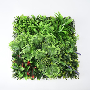 <span class=keywords><strong>Giardino</strong></span> verticale simulato del pannello di parete artificiale con 30mmLength erba fiori e alberi decorativo di vetro PlantWall - Product Image 4