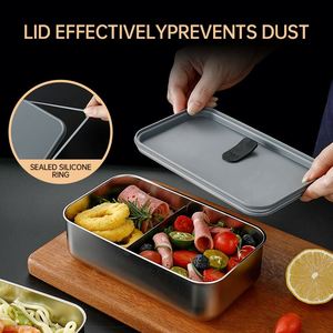 Trending Metal Lunch Box for Adults Stainless Steel Lunchbox Stainless Steel Two Layer Bento Box SS304 Lunch Box Bento - Product Image 4