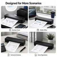 Imprimante thermique portable A4 sans encre, sans fil, personnalisée, pour bureau, Bluetooth, pour tatouages, imprimante thermique portable A4