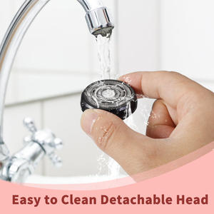 Mini afeitadora eléctrica para hombres, lavable con agua para todo el cuerpo, IPX7, carga tipo C, afeitadora portátil de viaje para barba y axilas, color negro - Product Image 5