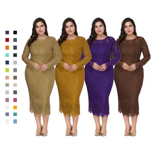 गर्म बेच ठोस रंग प्लस आकार देवियों महिलाओं के कपड़े
