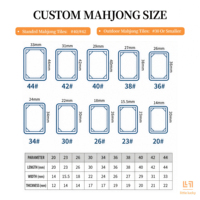 Tuiles de Mahjong Américaines en Acrylique à Couche Unique Personnalisées, Luxe Moderne, Gravure Personnalisée, Thème Ludique, Ensemble de Mahjong, Direct Usine