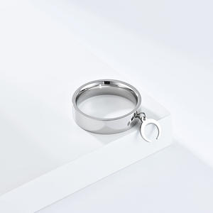 Unisex Titanium Steel <b>Rings</b> Star Moon Butterfly Cross Charm Fashion Jewelry Gift <b>Ring</b> K-R814 - Product Image 4