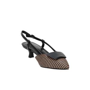 Marco Tozzi Women's <b>Slingback</b> Pumps <b>Black</b> 38 4 Cm Heel - Product Image 4