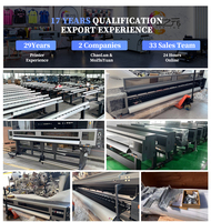 Printer UV Roll to Roll Industri Lebar Cetak 3.2m Semi-Otomatis untuk Printhead I3200 Baru, Kain Fleksibel, Vinyl Film