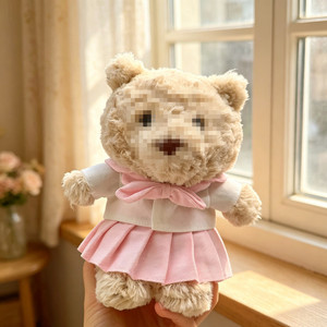 [Solo Ropa] Conjunto de Vestido Ola de Vientos de 16 CM para Oso de Peluche Barcelona - Ropa para Muñeca Oso JC - Vestido Estilo Escolar JK Accesorios Lindos para Muñecas - Product Image 3