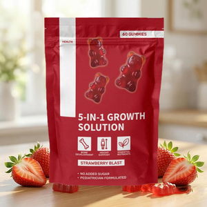 Gomitas de Calcio para el Crecimiento de Niños Dio OEM/ODM, Vitamina D3, <span class=keywords><strong>K2</strong></span>, L-Arginina, L-Glutamina 5 en 1, Sin Azúcar, Apoyo para Huesos e Inmunidad - Product Image 5