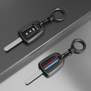 Compatible avec la coque de clé de voiture en cuir - Porte-clés de luxe en alliage de zinc résistant aux rayures pour Accord Civic CR-<span class=keywords><strong>V</strong></span> <span class=keywords><strong>HR</strong></span>-<span class=keywords><strong>V</strong></span> Pilot - Product Image 6