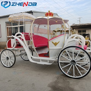 Horse Carriage Factory Wholesale <b>Top</b> Quality High Version Customized Wedding Classic <b>pumpkin</b> Electric horse carriage - Product Image 5