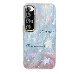 Funda de teléfono IMD con diseño de estrella azul degradada, estilo creativo INS, antigolpes, compatible con Xiaomi, Samsung y Vivo - Product Image 6