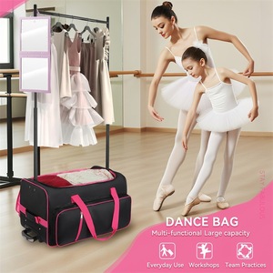 Borsa <span class=keywords><strong>da</strong></span> ballo con ruote in tessuto Oxford all'ingrosso per fabbriche, con porta abiti, borsa <span class=keywords><strong>da</strong></span> <span class=keywords><strong>viaggio</strong></span> per costumi, borsa <span class=keywords><strong>da</strong></span> <span class=keywords><strong>viaggio</strong></span> con ruote per ballerini - Product Image 1