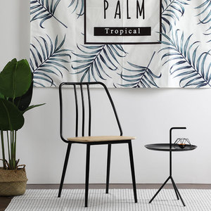 Chaise en métal créative avec dossier, rouge, durable, pour restaurant, café et salle à manger - Product Image 4