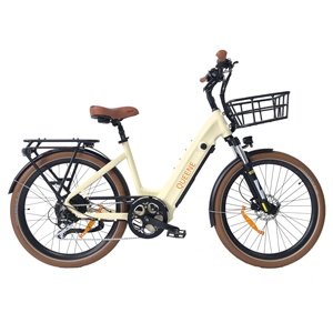 Nueva Bicicleta Eléctrica para Adultos, 26 Pulgadas, Bicicleta Eléctrica Urbana China con Motor y Canasta - Product Image 2