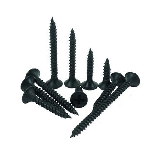 Jeu de <span class=keywords><strong>vis</strong></span> à cloison sèche M5 de Chine <span class=keywords><strong>vis</strong></span> auto-perceuses sans tête fraisée au phosphore DIN standard métrique zingué noir - Product Image 4