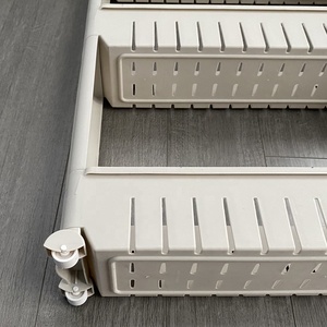 Slide Out Kitchen Trolley Rack Holder <strong>Slim</strong> <strong>Storage</strong> 3 Shelf Organizer on Wheels - Product Image 4