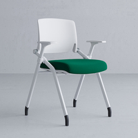 Chaise élévatrice moderne pour salles de réunion Chaise de visiteur en plastique Fonction d'inclinaison Maille élégante Diverses options de couleur disponibles