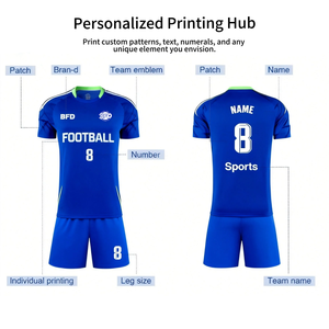 Equipaciones de Fútbol de Clubes Nacionales Europeos, Camiseta de Fútbol Moderna de Corte Ajustado para un Look Elegante Dentro y Fuera del Campo # 10 100% Poliéster - Product Image 2