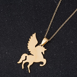 <span class=keywords><strong>Collier</strong></span> Pendentif <span class=keywords><strong>Cheval</strong></span> Céleste Licorne Chaîne Longue Bijoux de Conte de Fées Or Acier Inoxydable <span class=keywords><strong>Personnalisé</strong></span> Colliers Simples - Product Image 5
