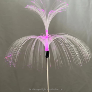 Đèn Sân Vườn Sợi Quang Hai Tầng Năng Lượng Mặt Trời Đèn Cắm Đất Hình Sứa Đèn Cảnh Quan Lối Đi Sân Trong Ngoài Trời - Product Image 3