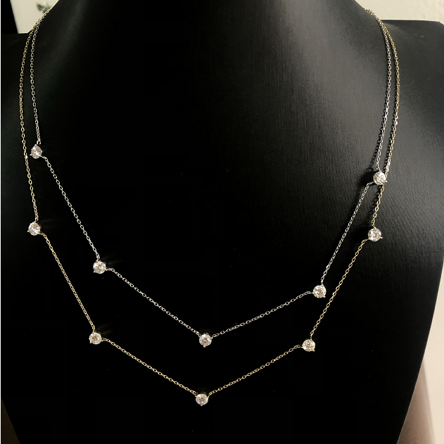 เพชรห้องปฏิบัติการ4มม. 5ชิ้น