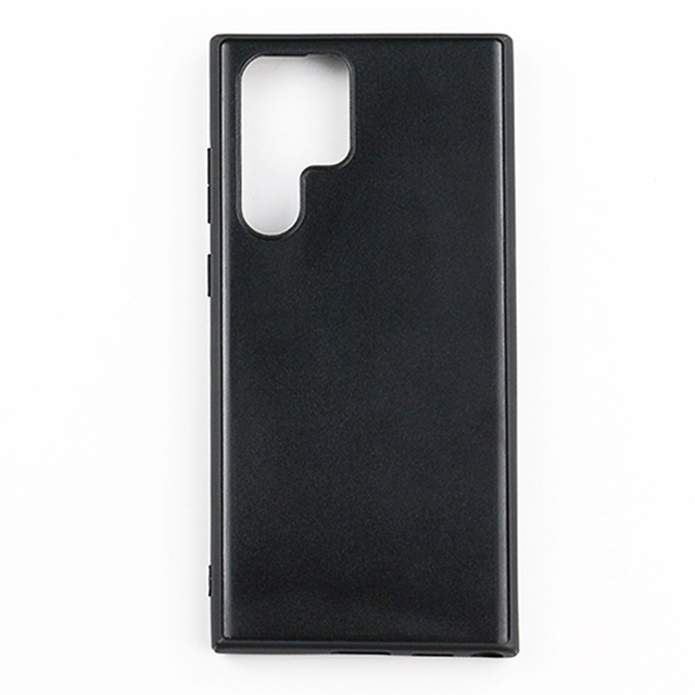 Matt Groove Phone Case Inlay Leather Wood Sublimation Blank DIY Case for Samsung Galaxy S22 Ultra