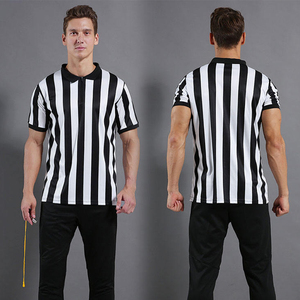 Custom Scheidsrechter Poloshirt Heren Basketbal Voetbal Scheidsrechter Jersey 100% Polyester Volwassenen Voetbal Scheidsrechter Uniform - Product Image 2