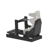 aluminium simulateur de cockpit de course siège voiture conduite simulateur de course jeu de cockpit simulateur de course